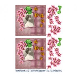 3D ark Dame i ramme M15A