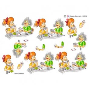 3D ark Damer der spiller kort M44