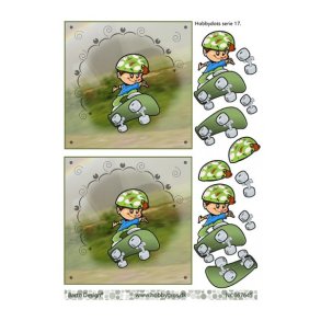 3D ark Dot Dreng p� skateboard M45