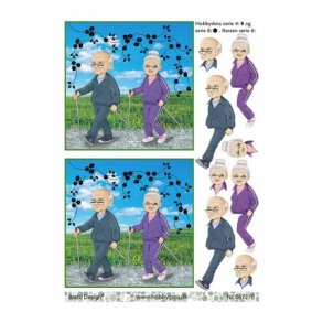 3D ark dot ldre par gr stavgang M22