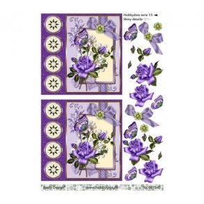 3D ark Dot lilla blomst M29