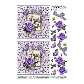 3D ark dot lilla rose M39