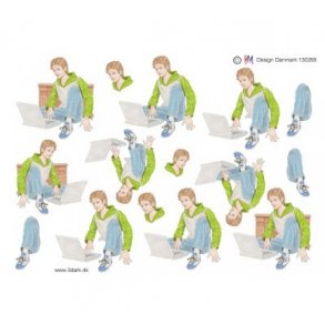 3D ark Dreng med PC M43