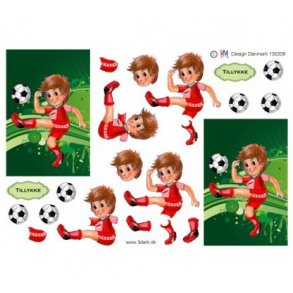 3D ark Fodbolddreng M43