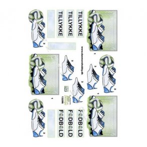 3D ark fodbold gr�n/bl� M17