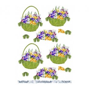 3D ark For�rskurv med krokus M15A