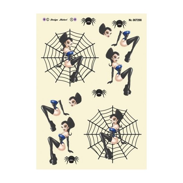 3D ark Frk spidergirl i edderkoppespind M41