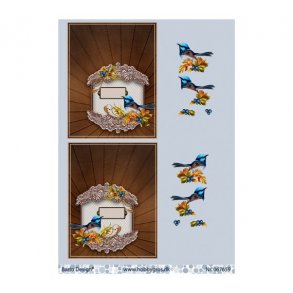 3D ark Fugl i ramme M45