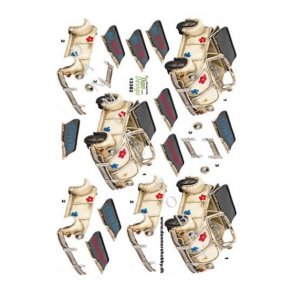 3D ark Gammel folkevogn M43