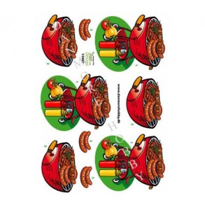 3D ark Grill med mad M44