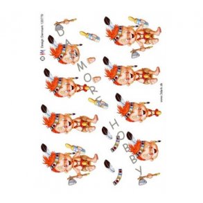 3D ark indianer dreng M11