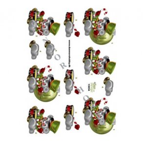 3D ark julebamse & tromme M16