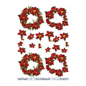 3D ark juleblomst M15