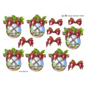 3D ark Julekugle med mlle M31