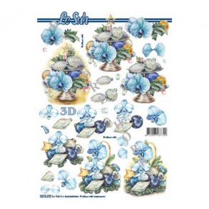 3D ark julekugler & blomst M16