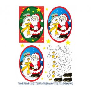 3D ark Julemand & snemand M15