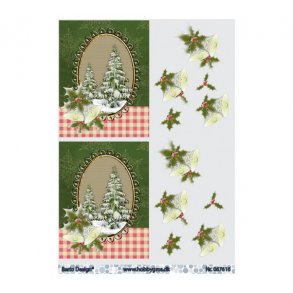 3D ark Juletrer med sne M15