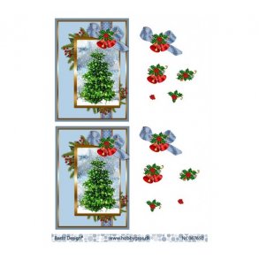 3D ark Juletr i ramme M45