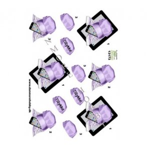 3D ark kasket, Iphone & converse - lilla M20