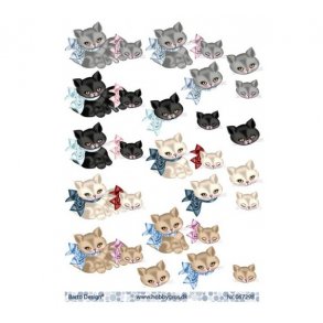 3D ark Katte i 4 farver M1