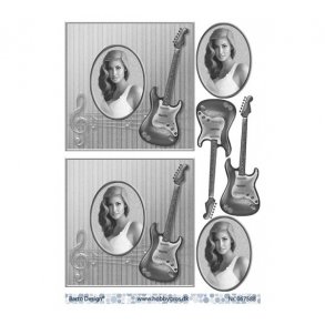 3D ark Konfimation pige sort/hvid M42