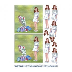 3D ark konfirmandinde, brunt hr M37