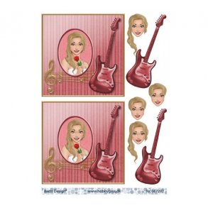 3D ark konfirmandinde med guitar M4