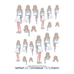 3D ark konfirmandinde med lyst hr M37