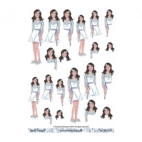 3D ark konfirmandinde med mrkt hr M37