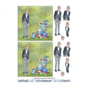 3D ark konfirmand med lyst hr M37