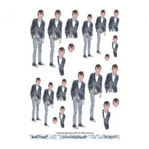 3D ark konfirmand med mrkt hr M37