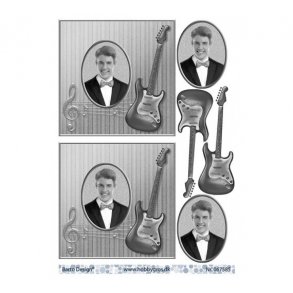 3D ark Konfirmation sort/hvid M42