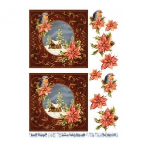 3D ark landskab/juleroser M15