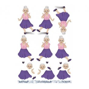 3D ark ldre dame danser M1