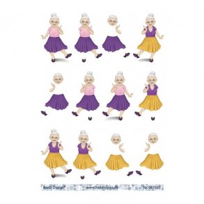 3D ark �ldre dame sm� billeder M1