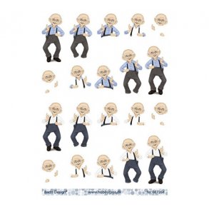 3D ark �ldre mand sm� billeder M1