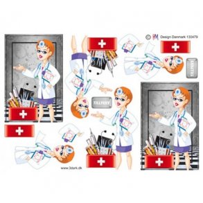 3D ark L�ge, dame M6