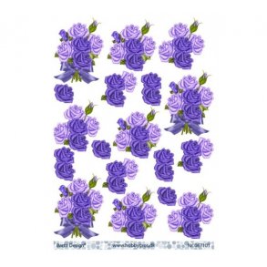 3D ark lilla blomst M1