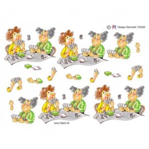 3D ark Mand der spiller kort M44