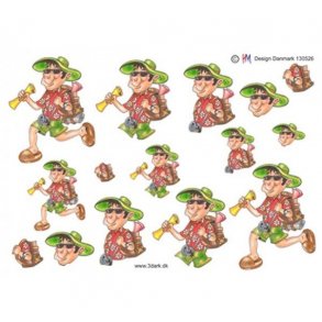 3D ark Mand p aktiv ferie M40