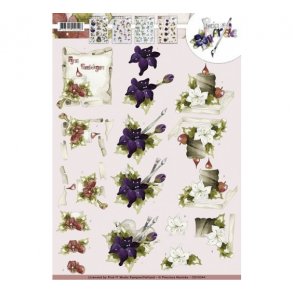 3D ark Marieke 10544 juleblomster M34