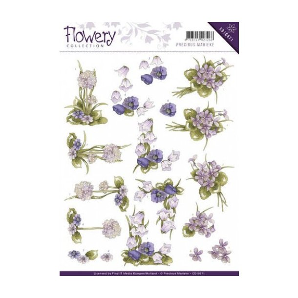 3D ark Marieke 10671 blomster M40