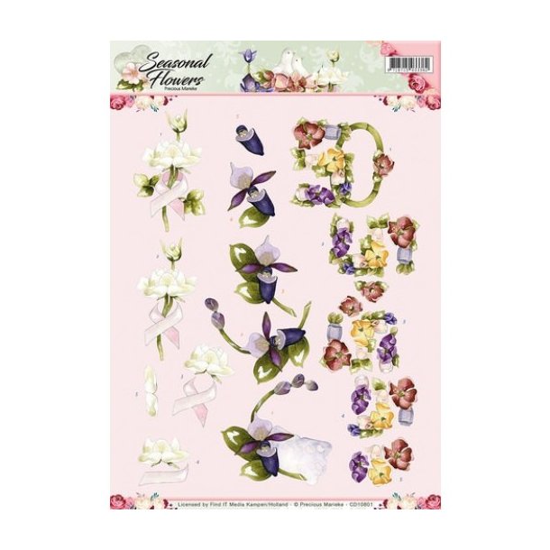 3D ark Marieke 10801 Blomster M44