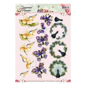 3D ark Marieke 10803 blomster M44