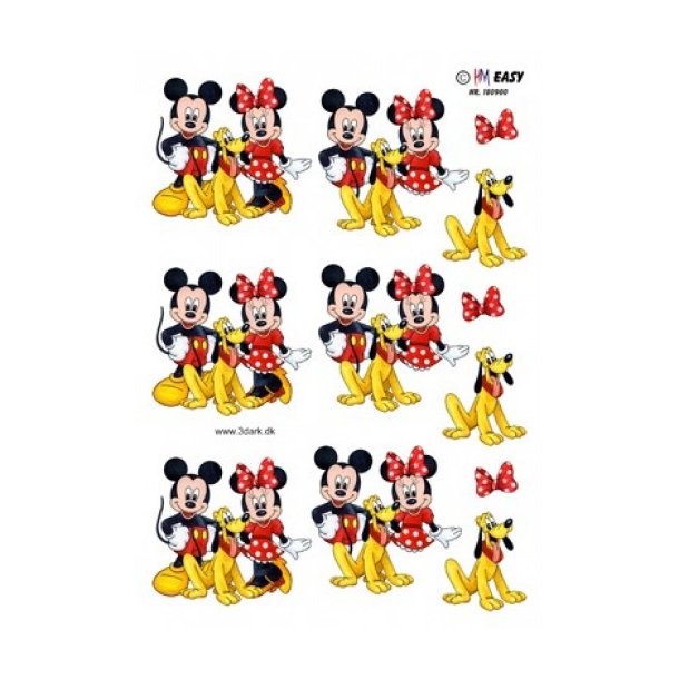 3D ark Mickey, Minni &amp; Fedtmule M10