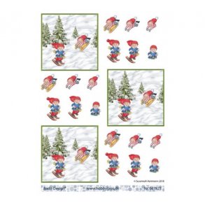 3D ark Nissedrenge, sm kort M27