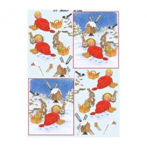 3D ark Nissedreng sover i sin hue M46