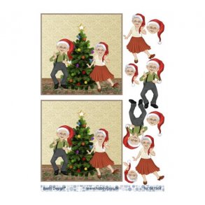 3D ark nissefar & nissemor om juletr M33