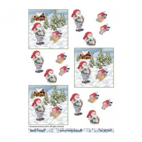 3D ark Nissefar &nissedreng - sm motiver M45