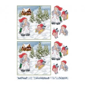 3D ark Nissemor og nissedreng M42